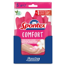 Spontex Comfort Household Gloves for Optimal Protection and Comfort Size Small 12 Pairs