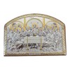 (AC-1/019G/K) Silver Christian Orthodox icon, Gilded, Last Supper, Handmade, Greece