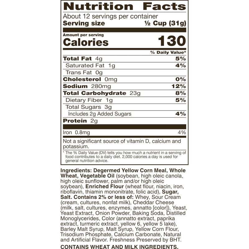 Chex Mix Cheddar Snack Mix, Savory Snack Bag, Family Size,