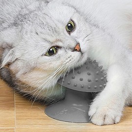 Gray Cat Corner Scratcher | Cat Corner Self Groomer Remove Loose Fur, Removable Design for Cleaning, Cat scratcher Cat Massage Combs for Short Long Fur Cats, Kitten Puppy Massager Cat Brushes,Grooming