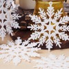 SULOLI Glitter Snowflake Hanging Decorations(White)