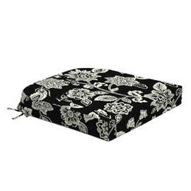 Arden Foam Outdoor Round Back Seat Cushion, 20 x 19, Made with ProFoam, Rain-Proof, Fade Resistant, Ashland Black Jacobean