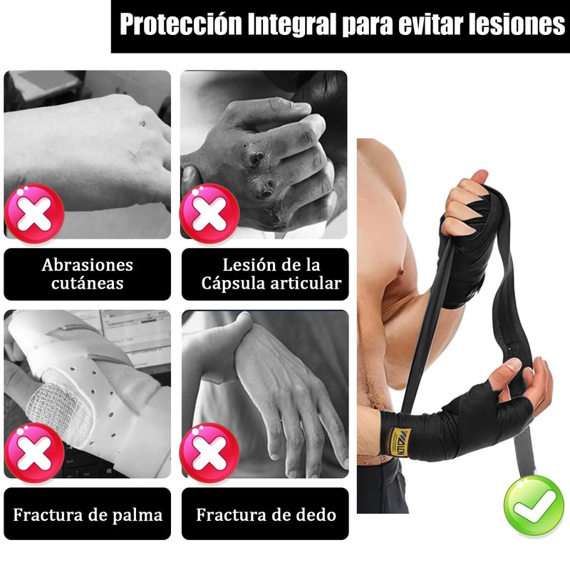 Vendas para Boxeo, Vendas Elásticas de Boxeo, Ringside Vendas para