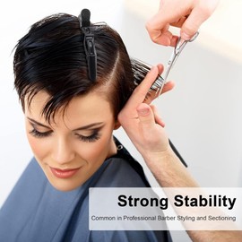 Eson Hair Clips for Styling for Professional Crocodile Clips Hair - Non Slip No-Trace Hairdressing Clips, Alligator Clips Hair for Styling Sectioning - Salon & Home Hair Cutting (Yellow)