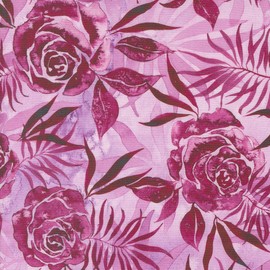 Moda Coming Up Roses Quilt Fabric Prussian Rose Style 39783/18 Magenta, Fat Quarter