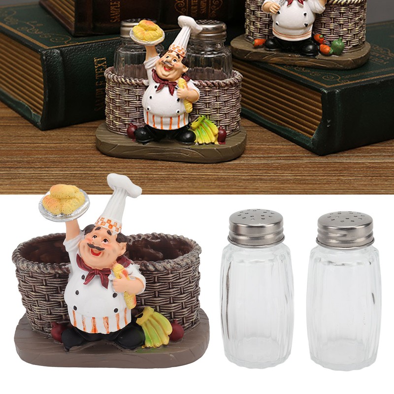 Chef Stature Holder Decorative Synthetic Resin Ingenious Vivid Chef Figurine
