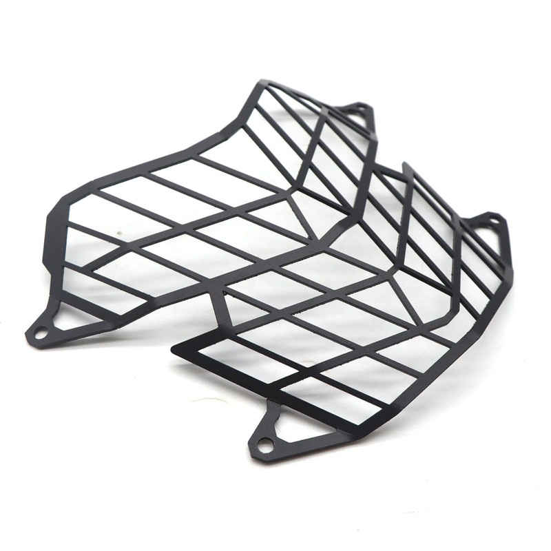 Fydun Motorcycle Headlight Grille Cover Headlight Protector Carbon Steel Grille