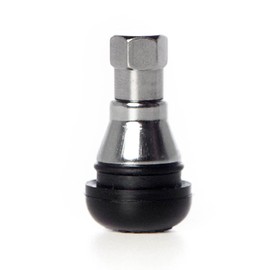 Circuit Performance Shorty Chrome Valve Stems TR412 22mm Low Profile (12 Pieces)