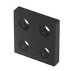 5Pcs Aluminum Profile End Cap Alloy Metal Cover Plate Linear