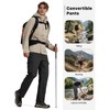 FREE SOLDIER Mens Hiking Pants Convertible Waterproof Lightweight Quick Dry