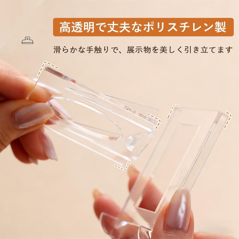 Vitalux Set of 10 Acrylic Screw Loader Movable Adjustable Angle
