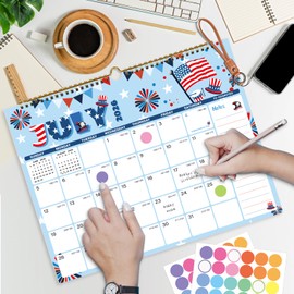XISIDO 2026-2027 Wall Calendar, Calendar 2026-2027, 18 Month Calendar July 2026 - December 2027, 14.8" X 11.5", Calendar with Twin-Wire Binding, Hanging Hook and Julian Dates (Seasonal Designs)