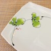 Pottery Dish, Arita-yaki, Hasamiyaki, Long Square Plate, Original, Raspberry Fuchi