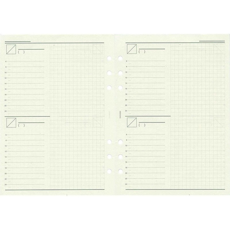 reimei藤井 Leonardo Refill A5 Free Days Schedule dar4280 Bulk [X