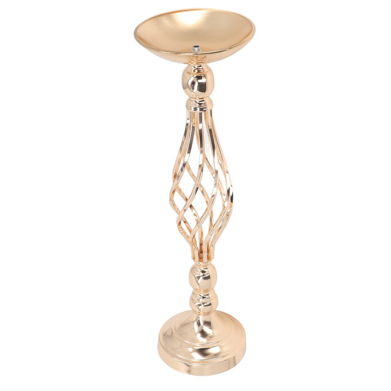 Table Candlestick Ornament Iron Twisted Curb Candle Holder Decorative Ornament