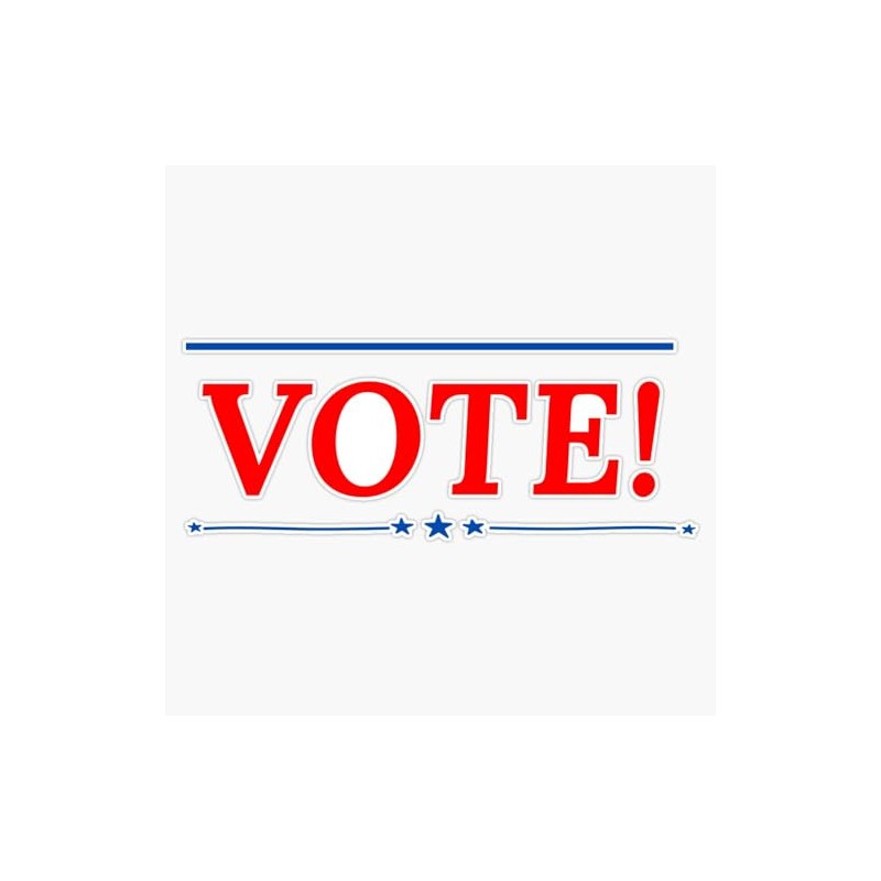 LAD Studio Vote 2022 Election Sticker Bumper Sticker Vinyl Decal