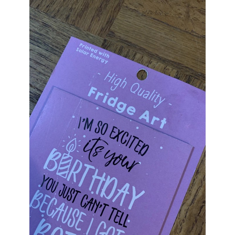 Refrigerator Magnet Art Printed With Solar Energy