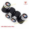 Exotic Carbon Fiber Buick Shields Carbon Fiber Tire Valve Caps,