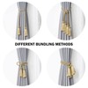 Pretty Jolly 4 Pack Double-ended Tassel Curtain Tiebacks Handmade Braided