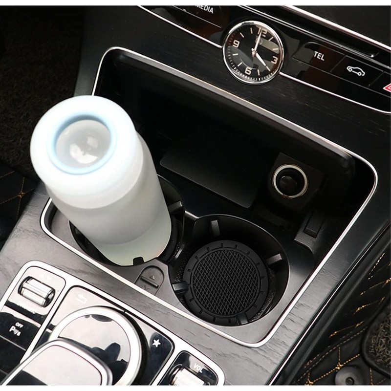 Car Cup Holder Coaster, 4 Pack 2.75 Inch Diameter Non-Slip