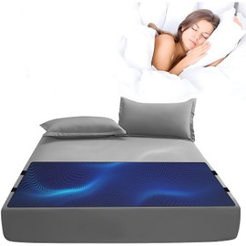 panthem Erdungsmatte für Bett, Grounding Matte für Besseren Schlaf & Entzündungshemmung, Erdung für Antistatik, Weiche PU-Leder Grounding Mat mit Elastischem Band (68 x 180 cm)