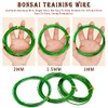 3 Rolls of Green Anodised Aluminium Bonsai Training Wire, Each