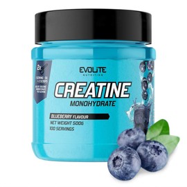 Creatine Monohydrate 500 g - Taurine Creatine Powder, Pre Workout - 100 Servings - Perfectly Soluble, Vegan & Micronised, 3 Months Supply - Evolite Nutrition