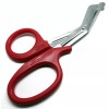 PREMIUM INSTRUMENTS Red Utility Scissors 7.25" Multi-Purpose DIY EMS EMT