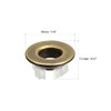 sourcing map sink rim overflow cover copper insert in hole