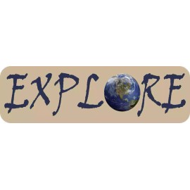 10in x 3in Explore Bumper Sticker Car Truck Vehicle Bumper Decal
