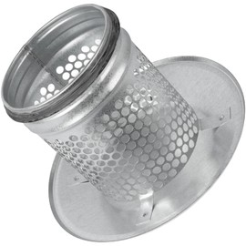 Vent Systems 5" Inch Round Chimney Cap Galvanized Steel for All Weather Conditions Top Round Exhaust Cap with Rubber for Perfect Insulation Roof Vent Cap Vent Cover 5 Inch 125 mm