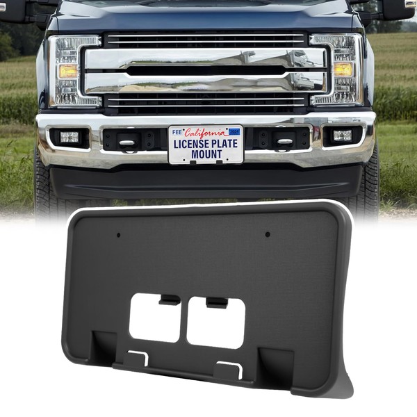 GRUOIZ Quick Install Front License Plate Holder Compatible with Ford