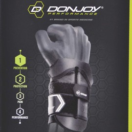 DonJoy Performance Anaform Wrist Wrap - Range of Motion Protection, Tendonitis, Carpal Tunnel, Mild Sprains -Black, Youth