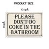 Please Don'T Do Coke In The Bathroom Tin 8 X