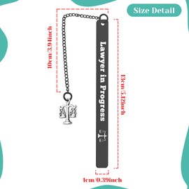 New Lawyer Gift for Friend Inspirational Bookmark Gift Law School Student Graduation Gift Thank You Bookmark Gift Lawyer Birthday Gift Lawyer Retirement Gift Attorney Gift Lawyer Gifts for Women Men