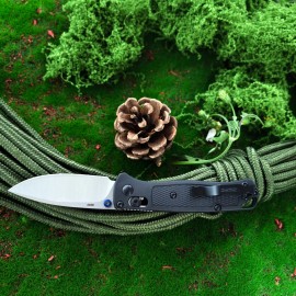 Lightweight BM533 Mini Knife, Wear-resistant Nylon Handle. US , Fast Dispatch for Outdoor Activities DIY Knives OEMcolor: Black, blade length: 6.8cm, blade width: 2.3cm, type: Pocket Knife