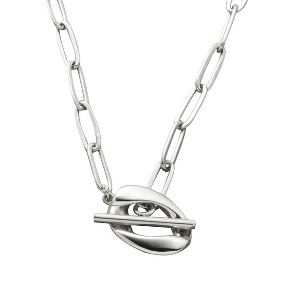 Cream Dot Necklace, Women's, Popular, Hypoallergenic, Stainless Steel, Surgical Stainless