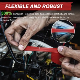 Avery Dennison Electrical Tape, Professional Grade PVC Electric Tape, UL/CSA Listed Insulating Vinyl Tape for Electrical, Repairs, Automotive and Equipment, Pro-36C, ¾ in x 66 ft, Red, 1 Roll