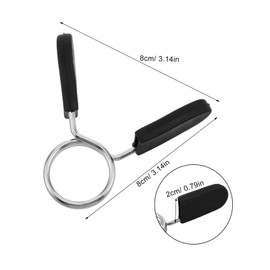 Mipcase 4pcs Spring-Loaded Barbell Lock Collars Weightlifting Clips for Secure Lifting Loosening Design for Standard Bars Convenient Gym Accessory