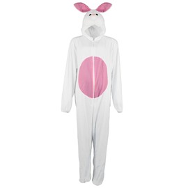 Foxxeo Rabbit Costume for Adults Women Men Animal Jumpsuit Animal Costume Size S-XXXL - Carnival Size: XXL