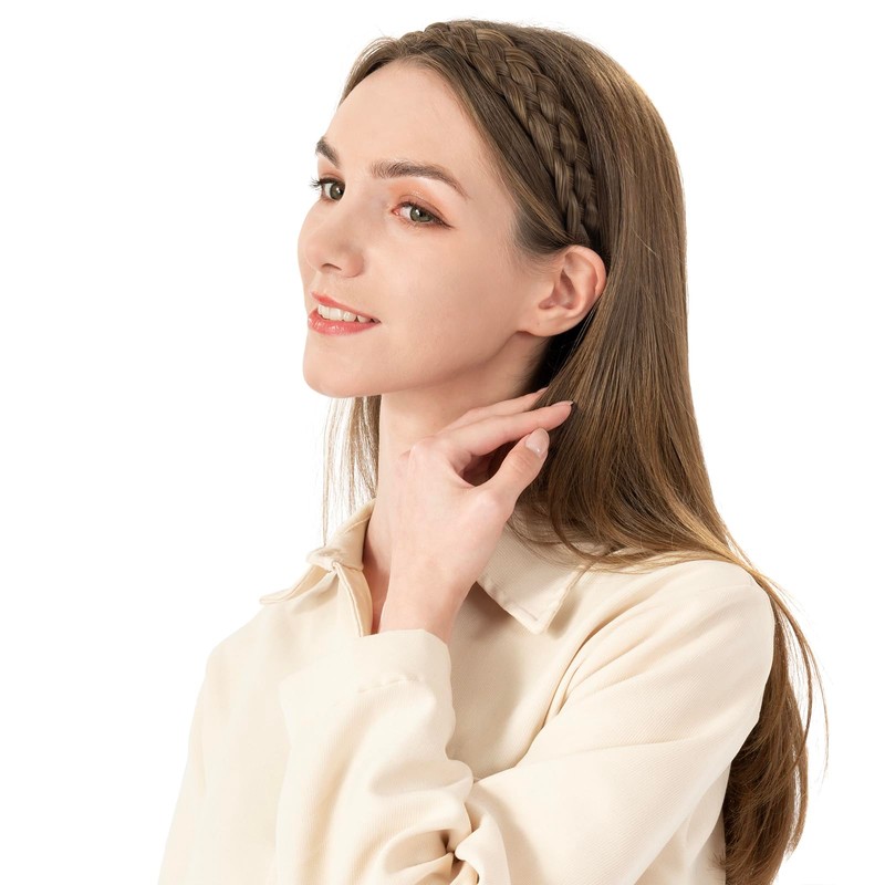 BOBIYA 5 Strands Synthetic Hair Braided Classic Chunky Wide Plaited