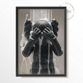 KAWS SHOWER - Poster: Print, Size: 16x24 inch (40cm x 60cm)