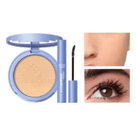 Base De Maquillaje Sace Lady Mate Polvo + Máscara 2pcs