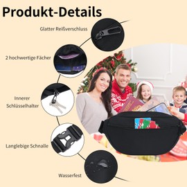 Bumbag Fanny Pack for Men Women,Lightweight Bum Bag with Adjustable Belt,Waterproof Waist Bag for Running Hiking Dog Walking Cycling Travel (Green)