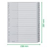 Leitz Index for A4, Cardboard Cover Sheet and 20 Plastic