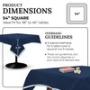 Sanders Classics Card Table Covers-54 Square (Navy)