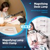 KIRKAS 12X Magnifying Glass with Light and Stand, Any Color