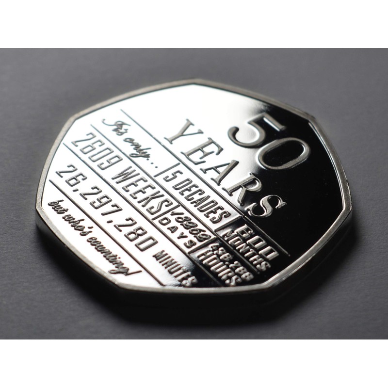 The Commemorative Coin Company 50th Birthday .999 Silver Commemorative. Unique