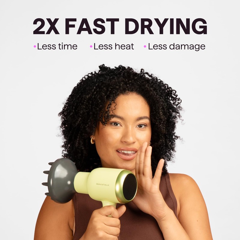 Wavytalk Hair Dryer with Diffuser, Blown Away Ionic Hair Dryer