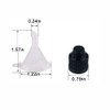 XIAONAN 20 Pcs 60ml LDPE Plastics Dropper Bottle Refillable Empty
